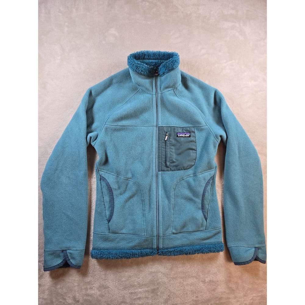 Patagonia Jacket Womens S Blue Synchilla Windzone Reversible Full Zip 11794